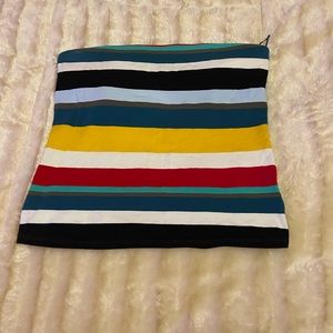 Striped tube top w built in bandeau!